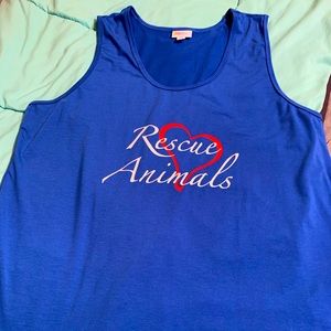 Blue LulaRoe tank top